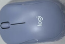罗技（Logitech）M221 轻音鼠标 无线鼠标 办公鼠标 对称鼠标 带无线微型接收器 雾霭蓝 实拍图