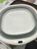 诺兰森迪 旅行折叠盆洗脸盆家用宿舍便携式军训必备用品水盆灰白色-中号 实拍图
