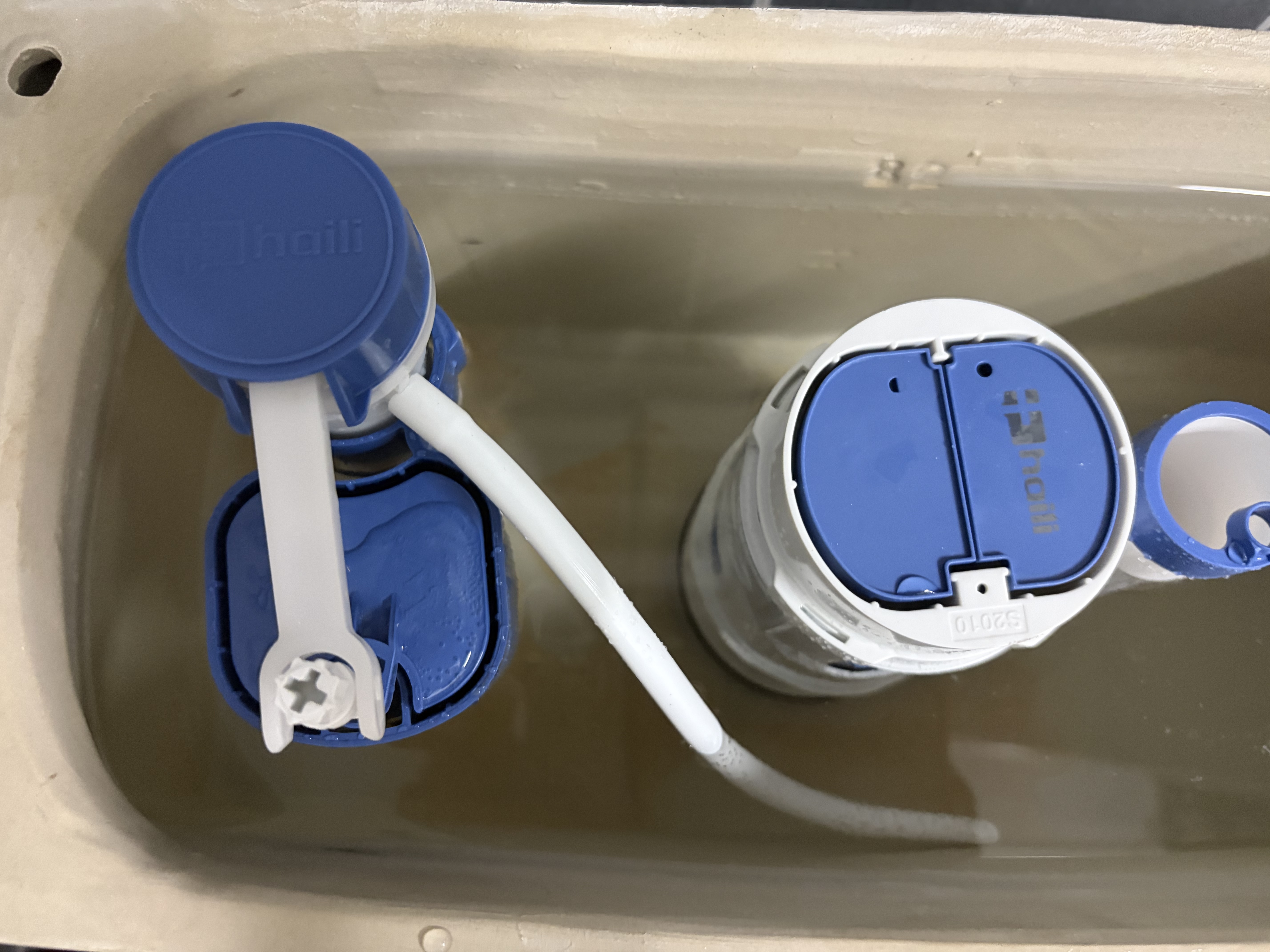 海立马桶水箱配件全套进水阀通用排水阀坐便器上水阀上下水器SJ02+21 实拍图