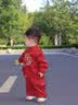 G.duck小黄鸭周岁礼服男宝宝抓周衣服女汉服百日宴百天满月婴儿套装夏季 红色+香囊 90 建议1~2岁【 80-90cm】cm 实拍图