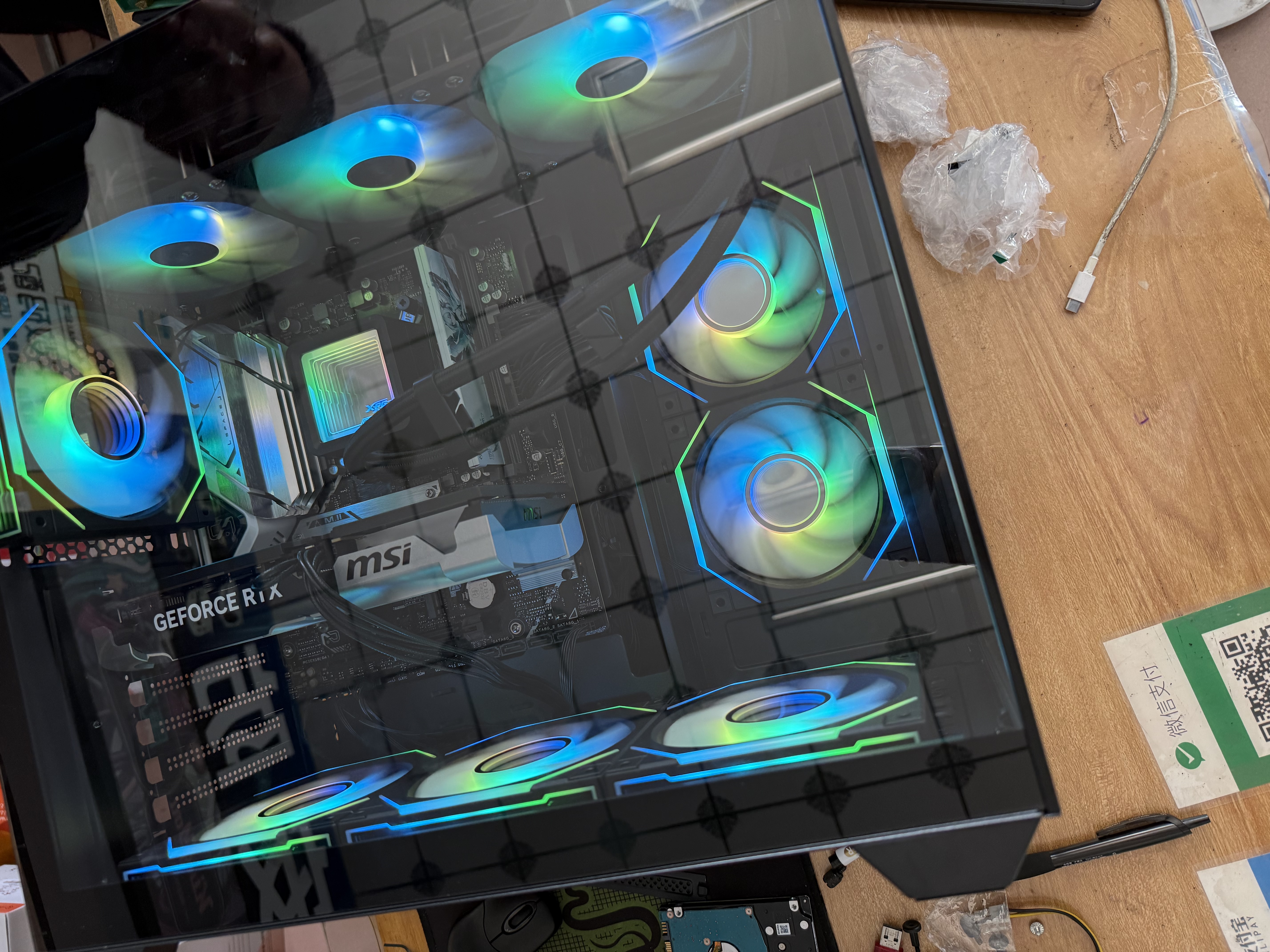 华硕ROG全家桶 AMD锐龙 R7 9800X3D RTX5060ti/RTX5070ti/5080 组装电脑台式电脑主机游戏整机 配二 R7 7800X3D+RTX5060TI显卡 实拍图