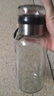 【送杯套】大容量加厚玻璃杯子便携杯茶水分离带杯套泡茶水杯 透明 1000ml吨吨桶 1只装 实拍图