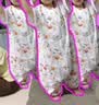 南极人婴儿童分腿睡袋春秋天竹棉前4后2纱布宝宝防踢被子睡衣100码 实拍图