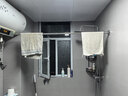 未来式 免打孔不锈钢伸缩杆晾衣杆阳台晾衣架支撑杆门帘杆卫生间挂衣杆 1.0米-1.7米墙距适用 实拍图