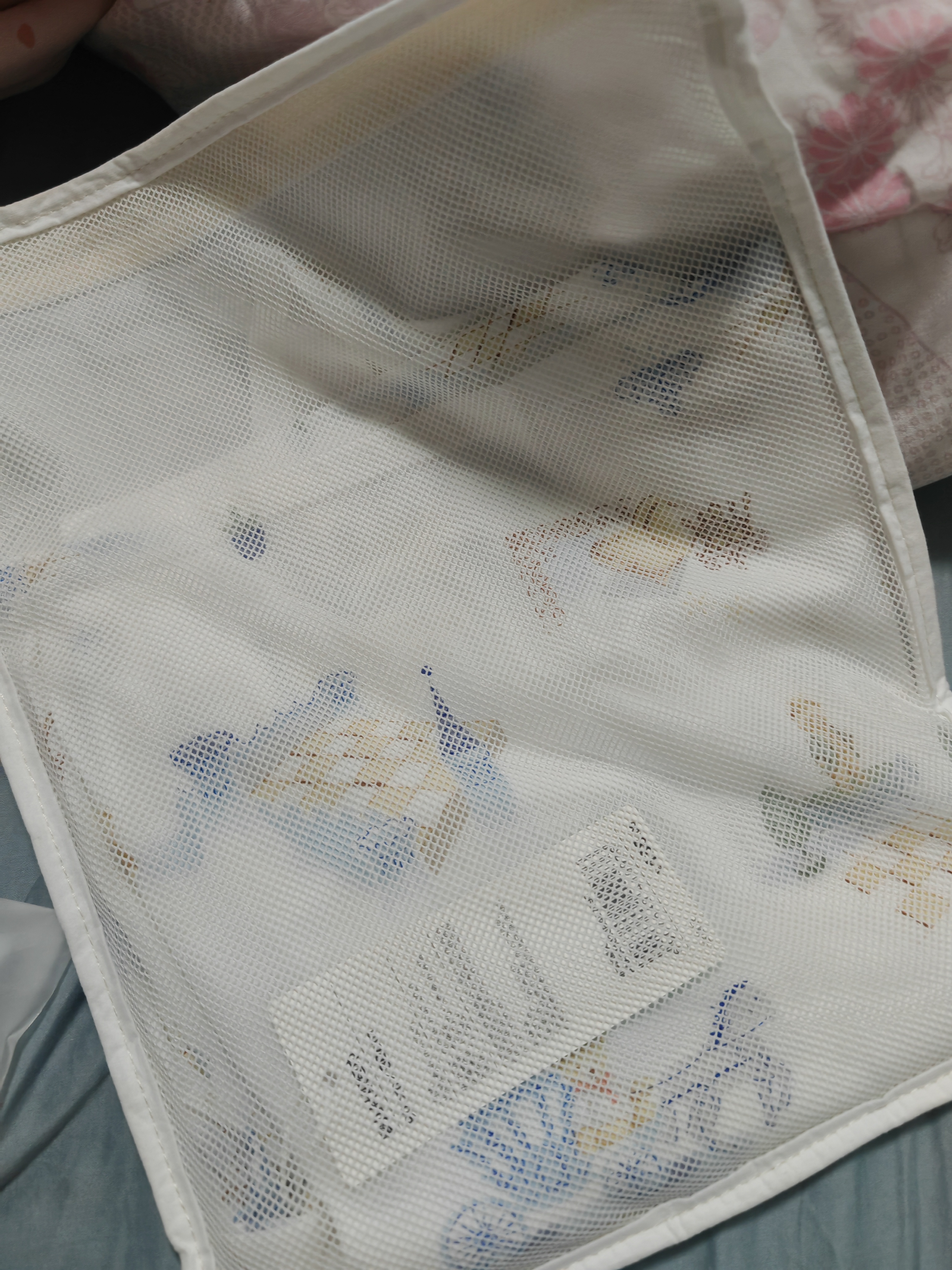 全棉时代婴儿包单针织包巾纯棉抱被新生儿薄空调盖毯包被和平城堡90×90cm 实拍图