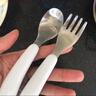 奥秀（OXO）不锈钢叉勺儿童自主进食便捷套装宝宝训练辅食餐具勺子叉子婴儿勺 青绿 实拍图