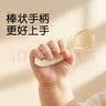 世喜辅食勺婴儿勺子宝宝学吃饭儿童自主进食训练勺PPSU硅胶短柄弯弯勺 实拍图