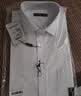 才子男士短袖衬衫棉料透气春夏商务白衬衣职业上衣多色正装 白色39 实拍图