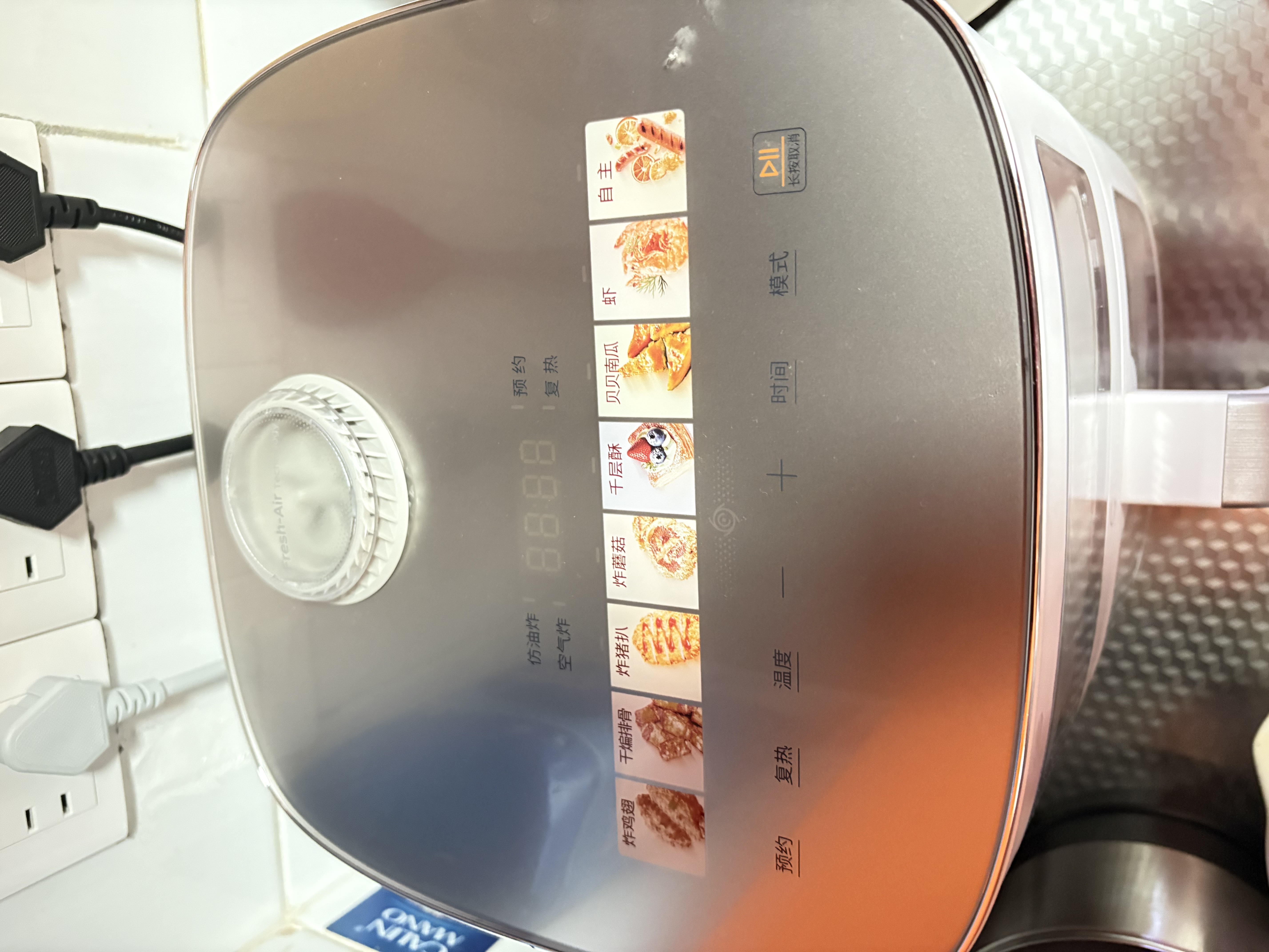 美的（Midea）新风炎烤空气炸锅家用可视窗口0氟涂层6.5L大容量多功能免翻面空气炸锅蒸烤一体 KZC6521 实拍图