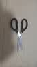 得力（deli）160mm剪刀办公生活家用小剪子手工剪纸刀 办公用品 黑色6034 实拍图