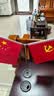 优和（UHOO）国庆节党旗国旗摆件办公室桌面会议桌旗中国小国旗小红旗摆件家用带底座五星红旗帜 圆形水晶0276 实拍图