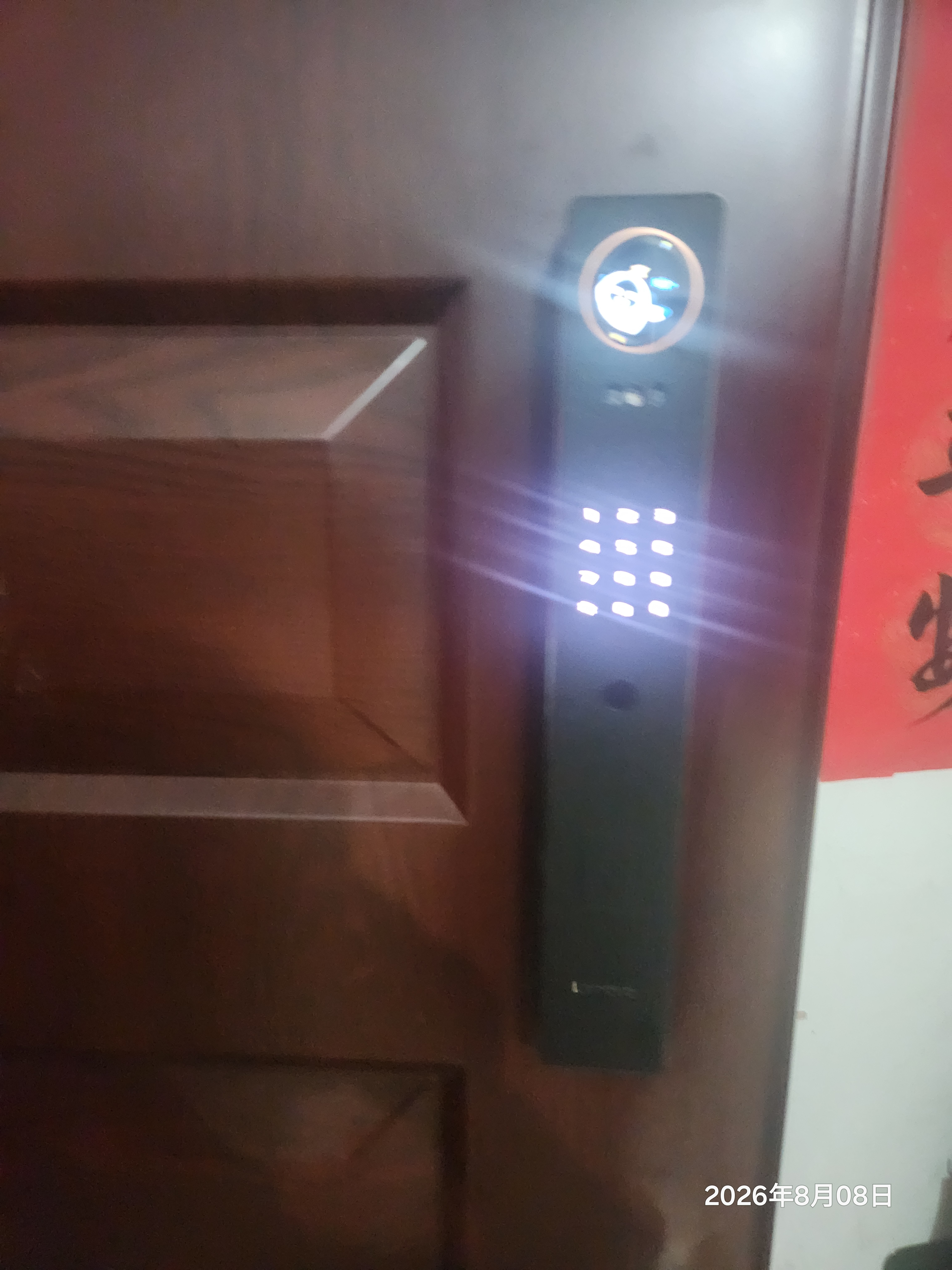 联想R30 智能门锁 指纹锁 3D人脸识别 AI智能 智能锁 电子锁 入户门 密码锁 全自动 猫眼 家用 防盗门 实拍图