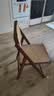 竹庭（zhuting）侘寂风藤编椅子家用折叠椅楠竹实木凳子靠背餐椅北欧原木风吃饭椅 觅藤折叠椅【茶色】 实拍图
