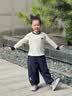 MQDMINI童装女童长袖t恤儿童5A抗菌上衣小学生甜美百搭打底 爱心狗 实拍图