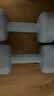 【百万爆品】环保六角小哑铃女士健身家用练臀练手臂居家健身器材 活力蓝 2KG *2共4kg 中级/肩背塑形 实拍图