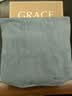 洁丽雅（Grace）尚雅生活纯棉绣花洗脸巾吸水加厚面巾毛巾礼盒两条装浅蓝运动 实拍图
