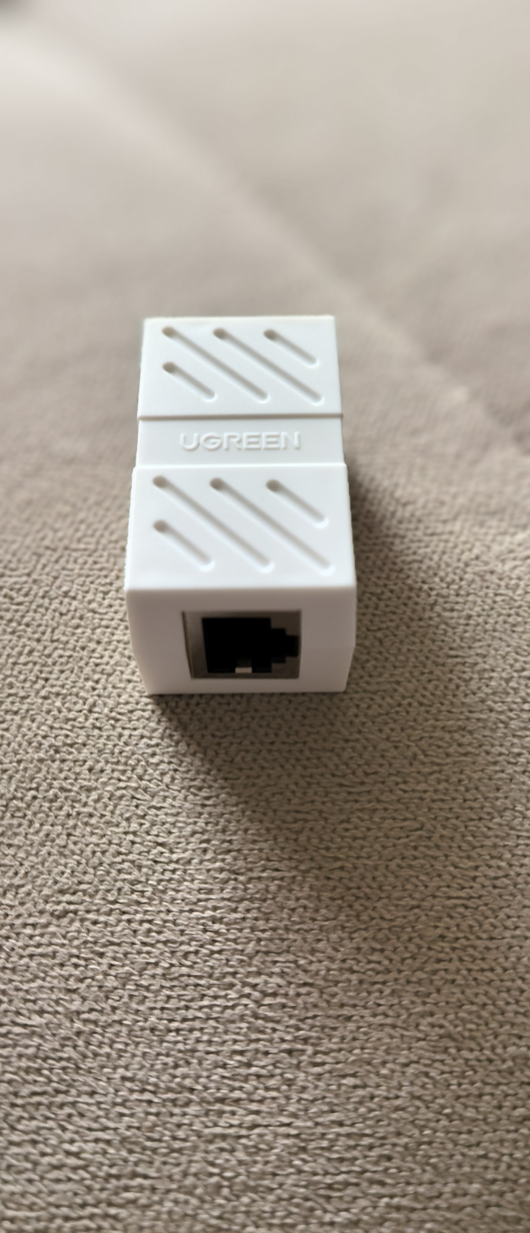绿联网线转接头对接头 RJ45网线延长器直通头网络模块水晶头网口连接器5/6类网线接口屏蔽单个装20311 实拍图