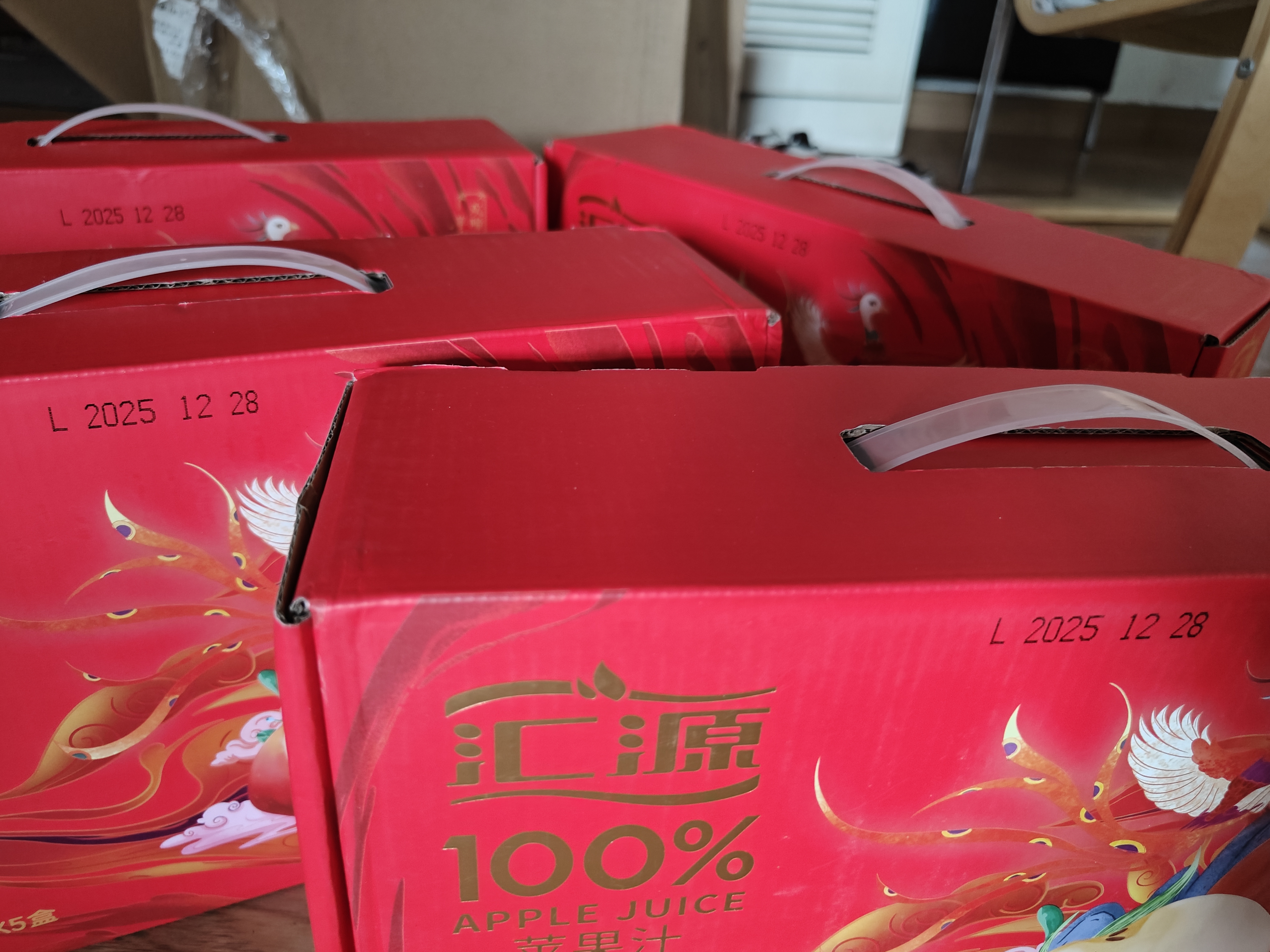 汇源100%苹果汁果汁饮料1Lx5盒送礼宴请礼盒装果蔬汁大容量聚餐畅享 实拍图