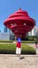 优衣库麻混纺衬衫/无袖女装衬衣483890 15 珊瑚红色 M 实拍图