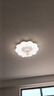 欧普照明（OPPLE）奶油风LED吸顶风扇灯吊扇灯卧室灯厨房摇头全光谱可定时遥控 风华 实拍图