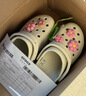 卡骆驰（CROCS）白鹿同款经典云朵洞洞鞋时尚百搭女鞋花园鞋|206750 骨白色-2Y2(含智必星) 36 /37(230mm) 实拍图