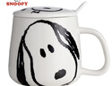 史努比（SNOOPY）陶瓷马克杯男女创意单柄带盖办公杯情侣喝水子家用早餐牛奶咖啡杯 实拍图