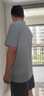 京东京造夏季运动短袖男士t恤polo衫男跑步健身户外速干衣服 灰蓝 3.0 3XL 实拍图