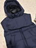 保姆鹅  【风墙】儿童羽绒服宝宝中长款护脸厚款外套保暖童装[NG2664] 海军蓝 130 实拍图