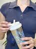 格米（germ）纯钛保温杯女梵高联名双饮吸管咖啡水杯女神礼物钛杯子500ML鸢尾 实拍图