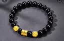 金小貅黄金转运珠女足金999路路通古法珠手链DIY隔珠散珠手链送礼编绳 6mm[古法]0.6-0.62g重工版 实拍图