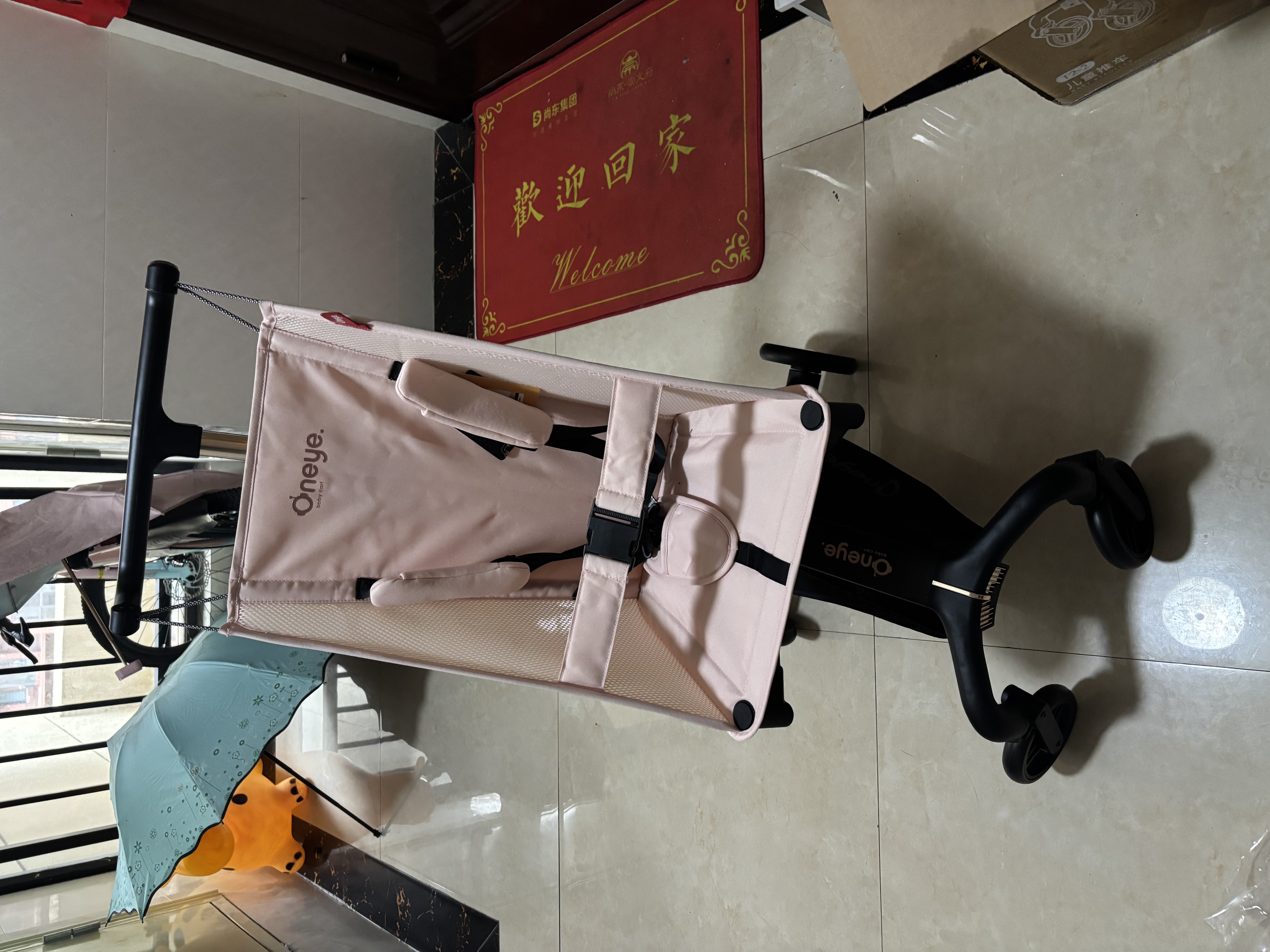 丸丫T2-2旅行家遛娃神器轻便婴儿推车可折叠登飞机火车儿童口袋推车 【T2-2旅行家】千禧粉 实拍图