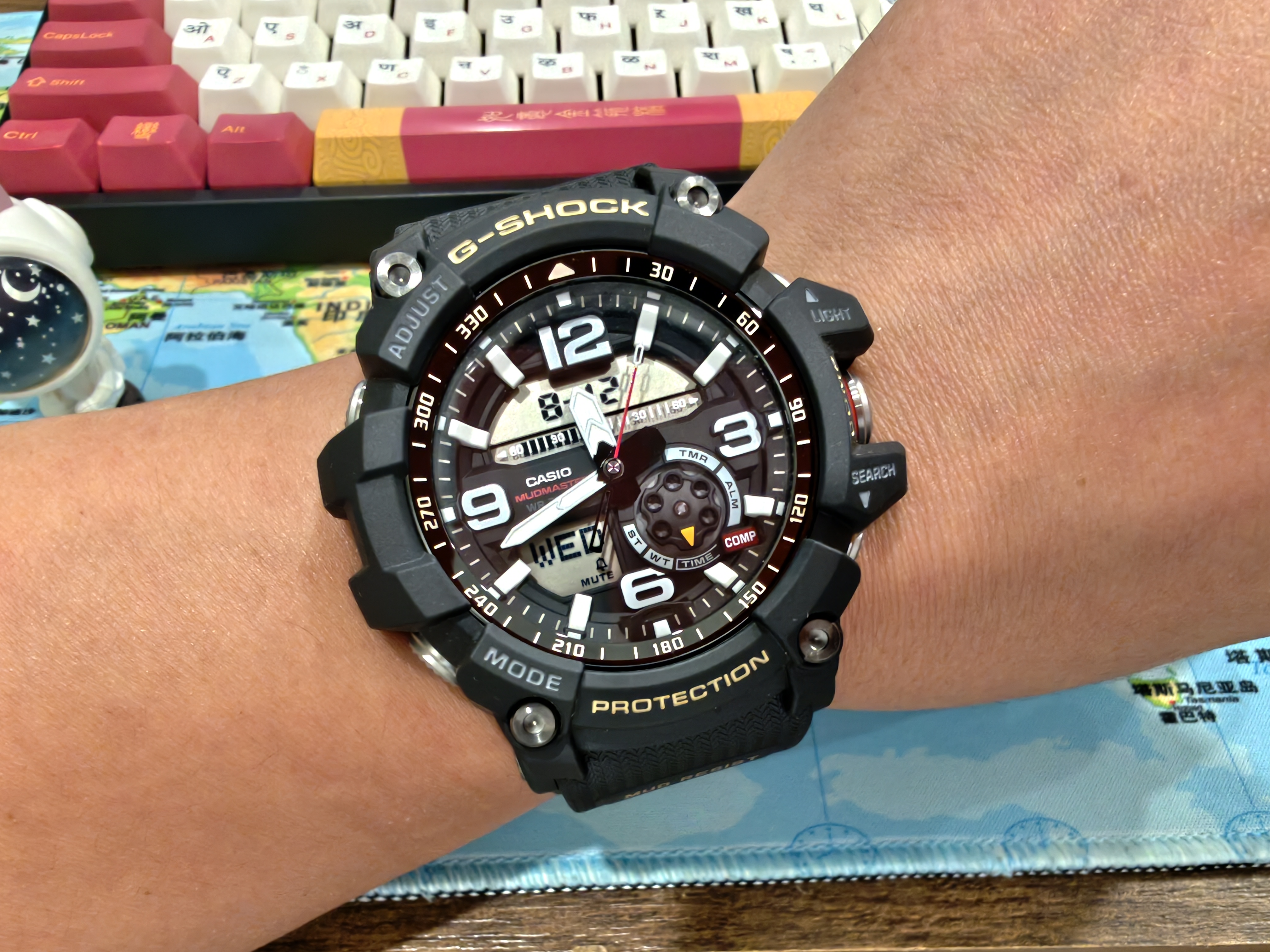 卡西欧（CASIO）G-SHOCK手表男小泥王双重感应器防尘防泥运动日韩腕表送男友礼物 GG-1000-1A经典小泥王 实拍图