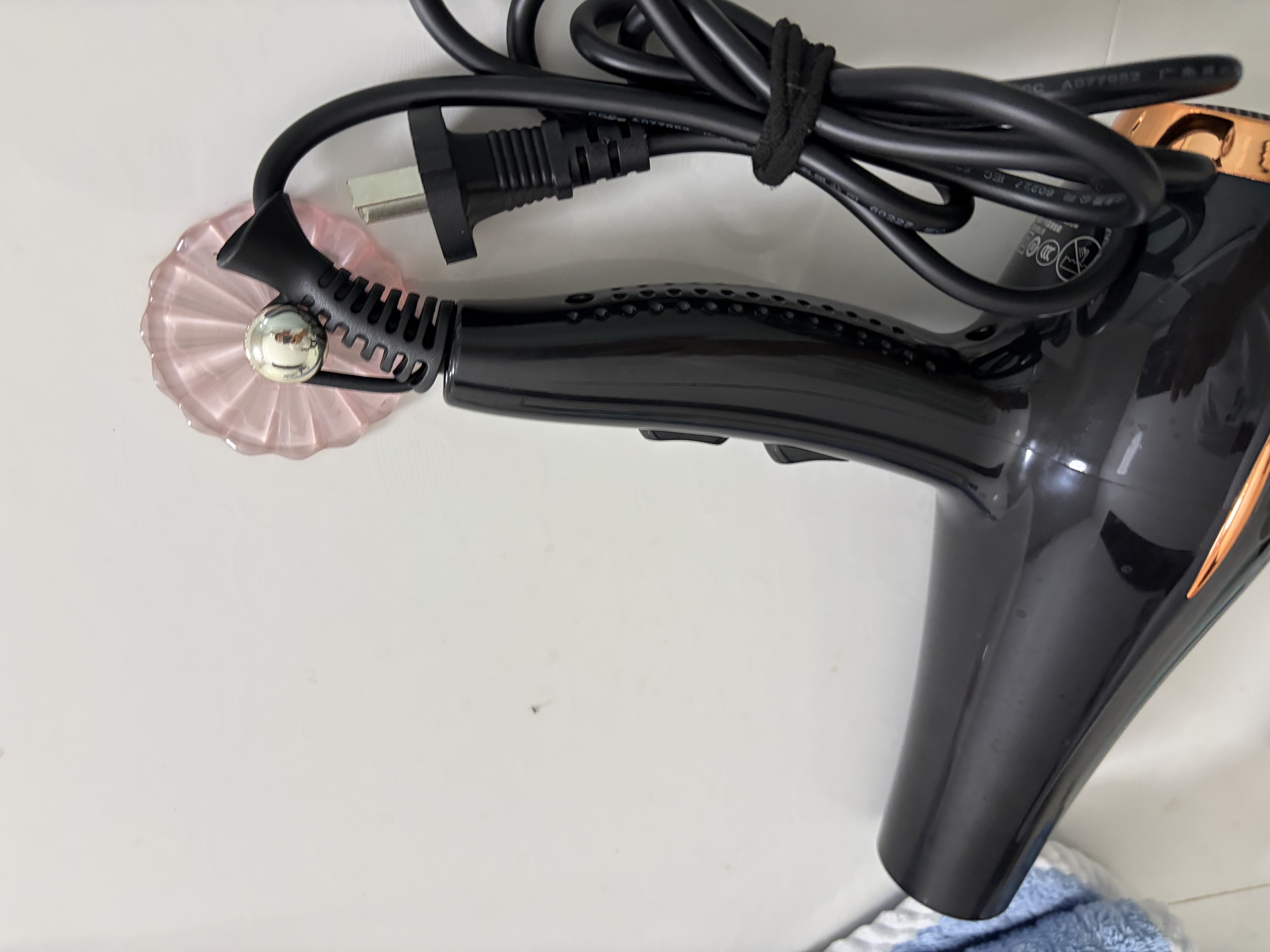 奥克斯（AUX）吹风机家用大功率2200W吹风筒蓝光负离子恒温速干大风力理发店专用吹头发发廊级电风吹 实拍图