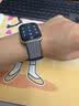 苹果 Apple Watch Series 11/10/9/8/7代原装运动硅胶/耐克表带通用版 全新 44-46mm 大紫竹色Nike回环表带 正品保障 实拍图