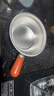 特厚不锈钢平底锅奶锅电磁炉通用不粘锅辅食锅汤锅煮锅蒸锅汤锅 胡桃木锅17cm 实拍图