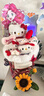 京东鲜花凯蒂猫玩偶花束公仔生日礼物女生送女朋友闺蜜儿童毕业礼物永生花 实拍图