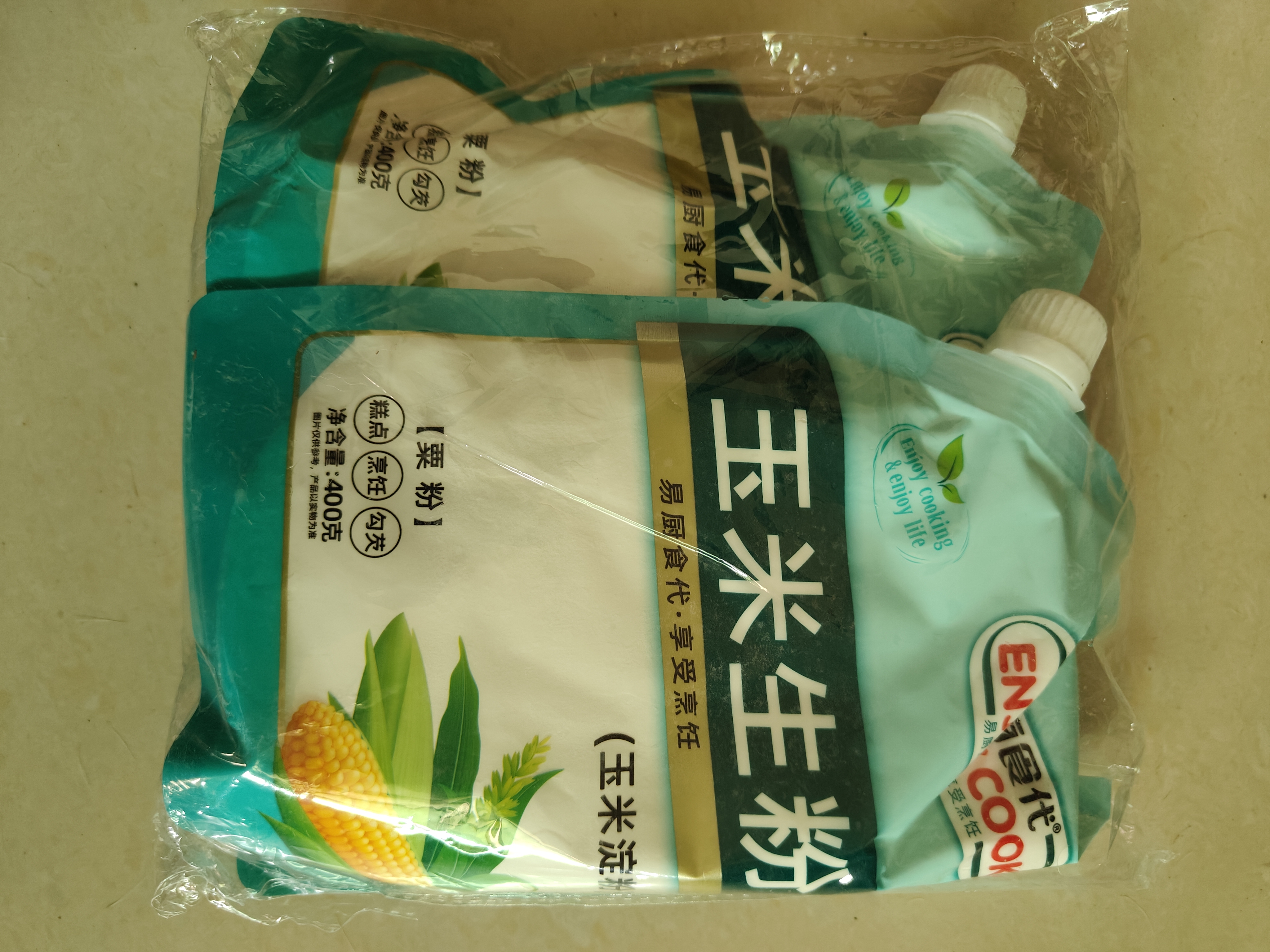 易厨食代玉米生粉400g*2 挂糊上浆勾芡蛋糕烘焙玉米淀粉嫩肉滑肉羹汤粟粉 实拍图