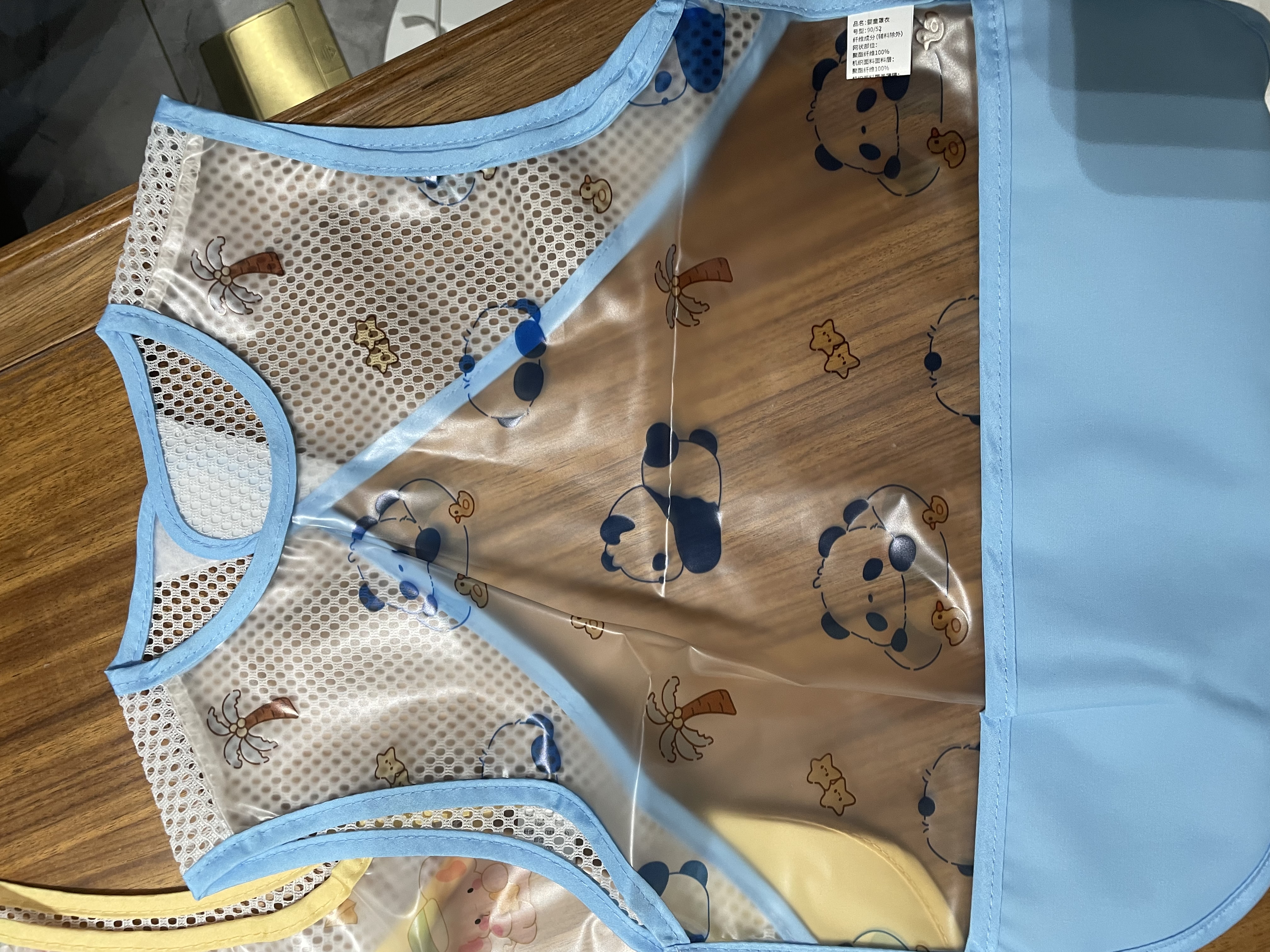 马博士儿童罩衣无袖夏季婴儿吃饭围兜宝宝画画衣小孩防水衣男孩2个 实拍图