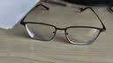 依视路（ESSILOR） 钻晶系列高清耐磨防蓝光近视超薄镜片专业配度数眼镜架男女镜框 钛+金属-全框-4021BK-黑色 镜框+依视路A4防蓝光1.56现片 实拍图