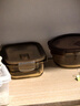 希乐扣Cilock玻璃饭盒上班族带饭 微波炉可加热餐盒便当盒大容量保鲜盒 三件套 实拍图