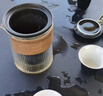 南山先生 便携茶具玻璃功夫茶具陶瓷办公旅行茶具日式茶具套装快客杯 经纬旅行套装_禅风黑 实拍图