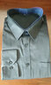 佐马仕 长袖衬衫男士衬衣商务修身免烫职业正装工装大码男装上班工作服 G2657黑色平板 43（160斤-170斤） 实拍图