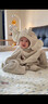 BABYGREAT婴儿浴巾儿童洗澡巾斗篷带帽子新生儿宝宝连帽包巾珊瑚绒吸水速干 实拍图