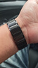 竞技者适于华为手表watch4/Pro表带watch3pro/GT5/GT4/GT3/GT6磁吸钛金属不锈钢手表带男款高级46/48 曜石黑-编织链式22mm接口 实拍图