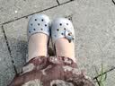 卡骆驰（CROCS）经典闪耀芭蕾鞋外穿女鞋单鞋时尚百搭花园鞋凉鞋|213293 银闪-0IC 36 /37(230mm) 实拍图