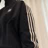 adidas休闲舒适三条纹立领夹克外套男装秋季阿迪达斯官方轻运动 黑色/白（推荐选大一码）   L 实拍图
