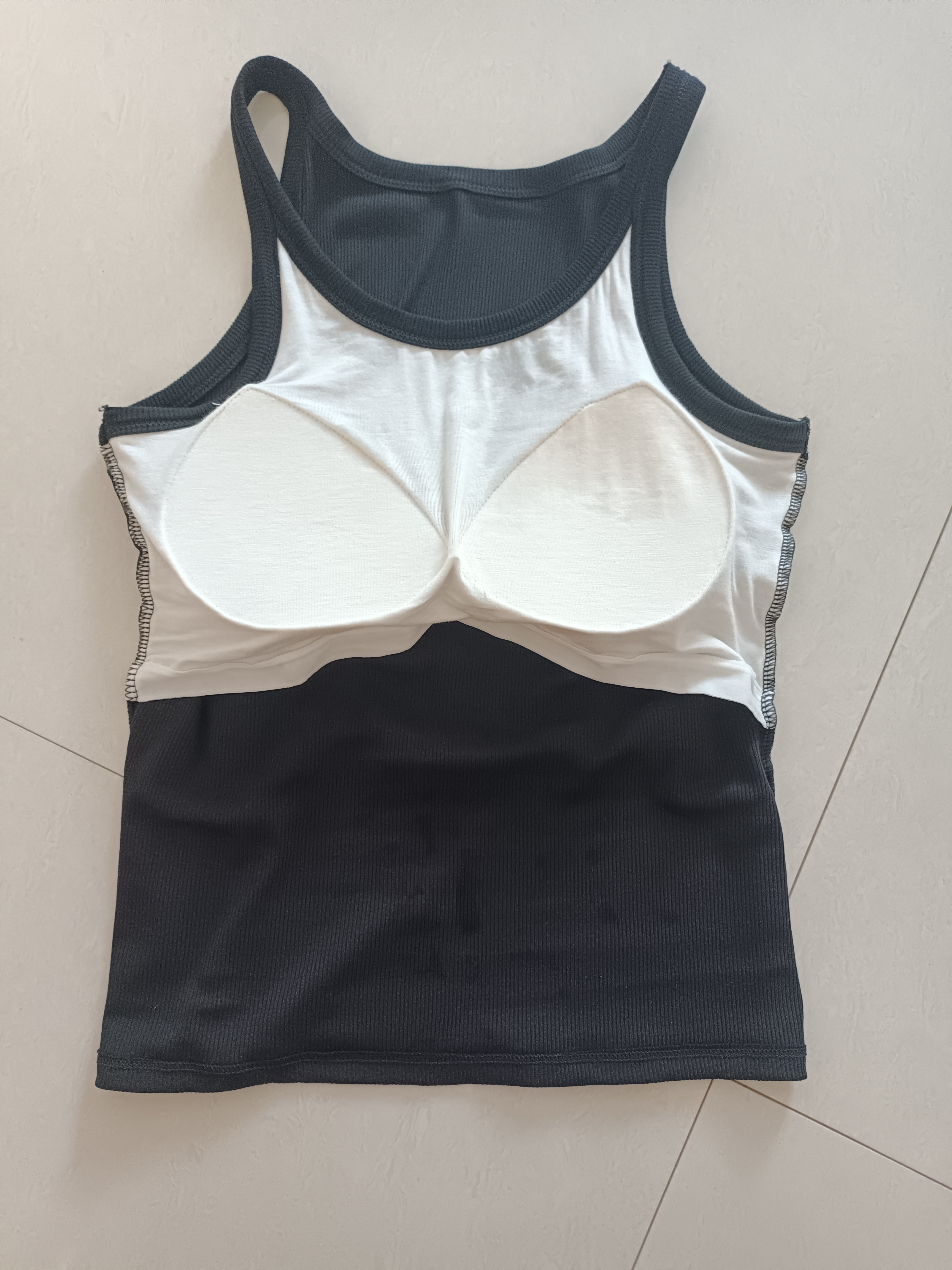 草本初色【桑蚕丝带胸垫】吊带背心女打底内搭10A抗菌可外穿百搭美背上衣 实拍图