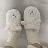 邦帛世棉拖鞋女士秋冬季加绒保暖2025年新款居家外穿羊羔毛绒毛毛鞋棉鞋 【白色小绵羊】 38-39 (适合37-38脚穿) 实拍图