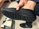 奥康品牌男鞋新品英伦豆豆鞋男真皮软底懒人一脚蹬休闲皮鞋透气 黑色夏季洞洞凉鞋 42 实拍图