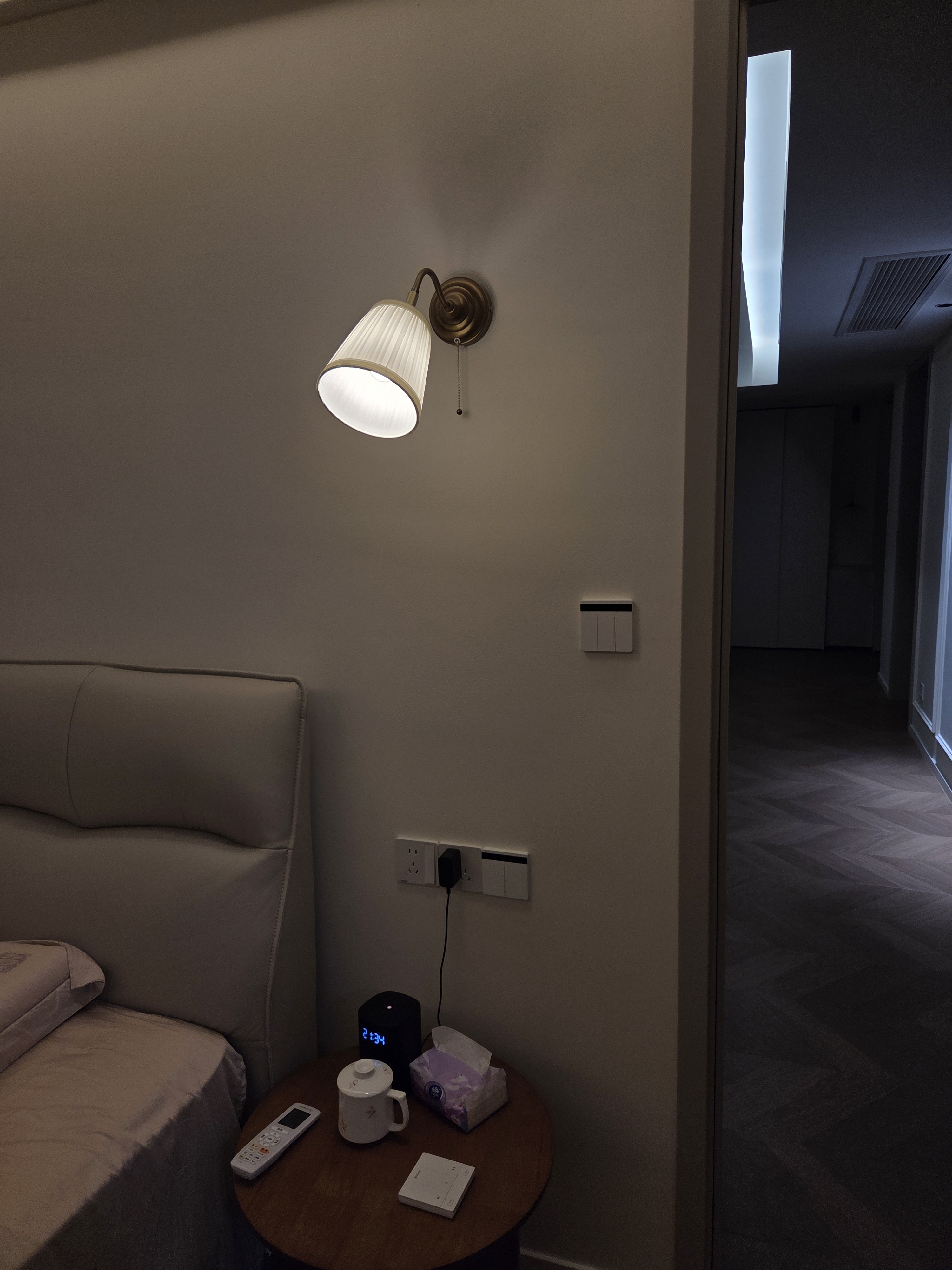 宜家（IKEA）ARSTID奥思迪壁灯金色银色复古经典现代简约北欧风客厅用 黄铜/白色+E14灯泡250流明 实拍图